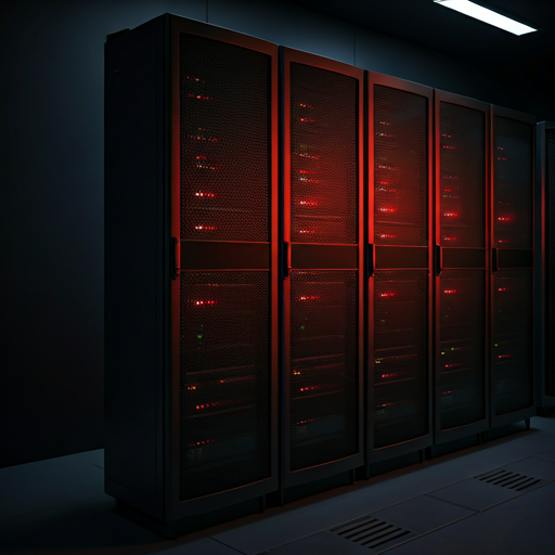 Abstract data visualization on a dark background